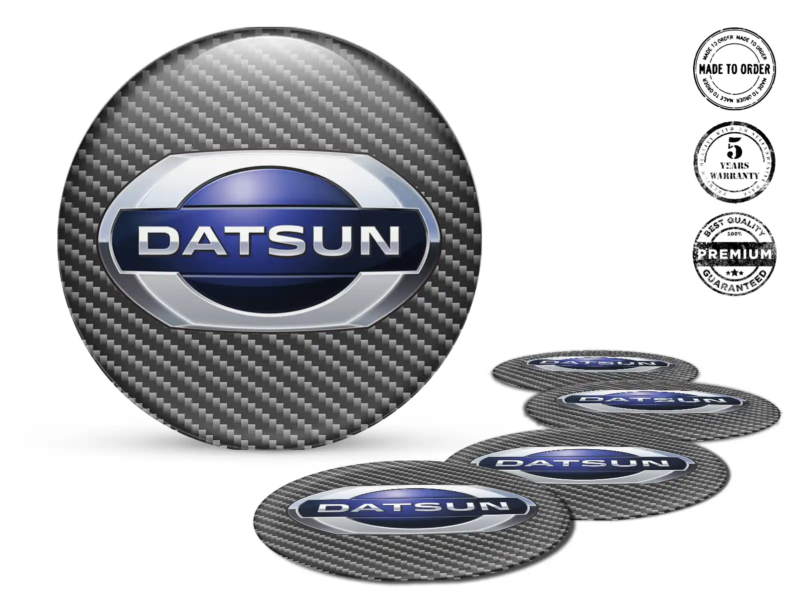 Datsun Calcomanía de Aro Estilo Edición de Cúpula Premium